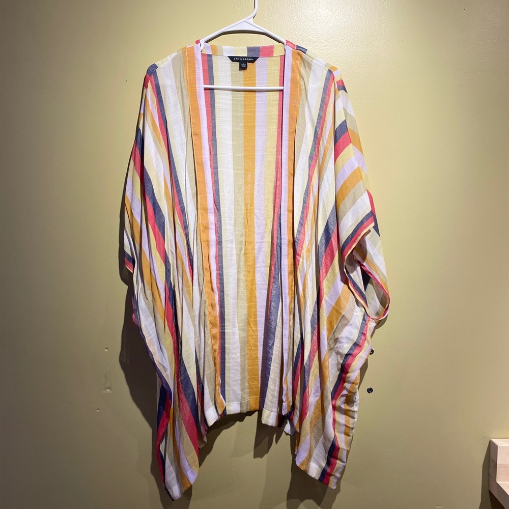 Colorful cardigan!